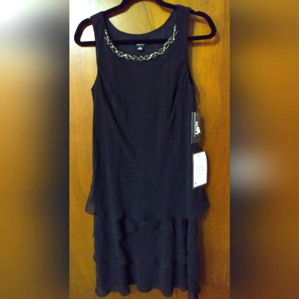 Sleevless Black SLNY Dress Size 8 NWT